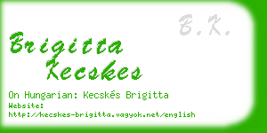 brigitta kecskes business card